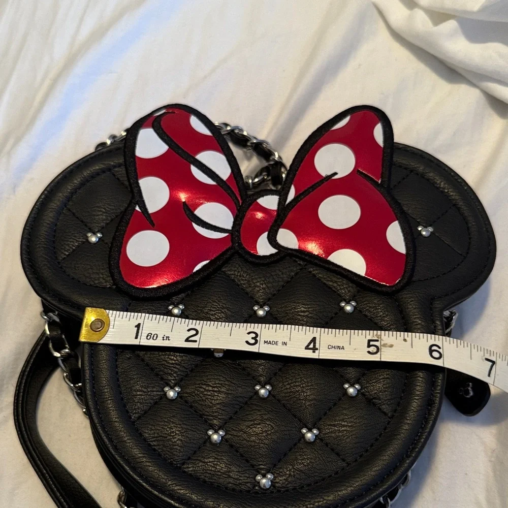 Authentic from Disney Black Minnie Mouse Crossbody Bag - Picture 6 of 7
